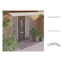 VidaXL Türvordach Grau 350x100 cm Polycarbonat