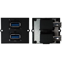 Bachmann Rahmen 2xUSB 3.0, 90° Abgang seitlich