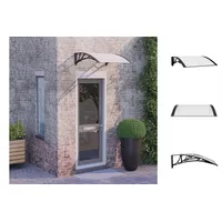 VidaXL Türvordach 80 x 75 cm schwarz