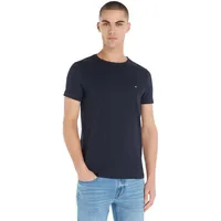 Tommy Hilfiger Herren. T-shirt Kurzarm, Core Stretch Slim Fit,