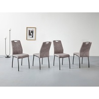 Hela Polsterschwingstuhl 4er-Set mit Griff, - grau - Maße