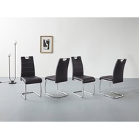 Hela Freischwinger HELA "Flora, Esszimmerstühle", schwarz (schwarz, chrom), B:43cm