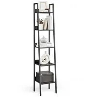 VASAGLE Bücherregal schwarz 33,8 x 30,0 x 170,0 cm