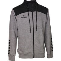 Derbystar Ultimo Kapuzen-Sweatjacke grau/schwarz S