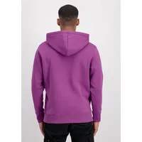 Alpha Industries Basic Small Logo Kapuzenpullover Dark Magenta L
