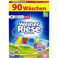 Weißer Riese Color Pulver (90 Waschladungen), Color Waschmittel riesig