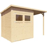 BERTILO Gerätehaus Amrum 2 Plus - naturbelassen - 14