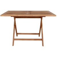  Klappbarer Tisch aus Teak Massivholz Garten