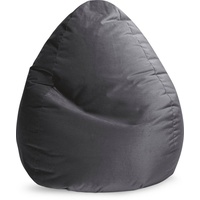 Bookiepad Sitting Point Sitzsack BeanBag Marla XXL Samt Grau