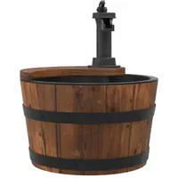 VidaXL Gartenbrunnen mit Pumpe Massivholz Tanne