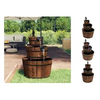VidaXL Gartenbrunnen mit Pumpe 60x60x94 cm Massivholz Tanne