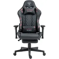 Trisens Gaming Stuhl Chair Racing mit Fußstütze und ergonomsichen