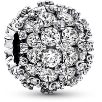 Pandora Timeless Funkelndes Rundes Pavé-Charm mit Zirkonia Moments Collection,