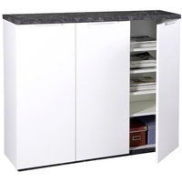Composad Schuhschrank Mundi Lack / Hochglanz Weiß