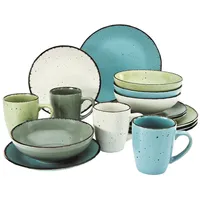 CreaTable Kombiservice 16-teilig FASHION, Mehrfarbig - für 4 Personen
