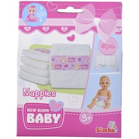 Simba New Born Baby Windeln, 5 Stück, für Puppen