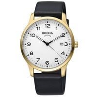 Boccia Titanium Boccia 3620-08 Herrenuhr Titan Vergoldet