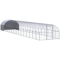 VidaXL Outdoor-Hühnerstall 3x16x2 m Verzinkter Stahl
