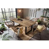 Möbilia Tisch mit wählbaren Tischbeinen 220x77 cm U-Form