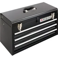 Arebos Werkzeugkoffer mit 3 Schubladen & 2 Ablagefächern inkl.