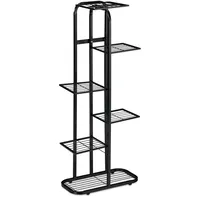 Relaxdays Blumentreppe Metall, 6-stufige Blumenetagere, außen & innen, HBT