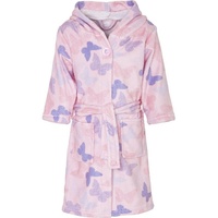 Playshoes Fleece-Bademantel Schmetterlinge in Rosa | Gr.: 86/92
