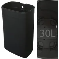 Casa pura Mülleimer Dustin Edelstahl Absenkautomatik 30 Liter