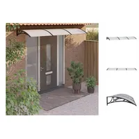 VidaXL Türvordach 300 x 80 cm schwarz