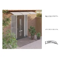 VidaXL PC Türvordach 300 x 100 cm schwarz