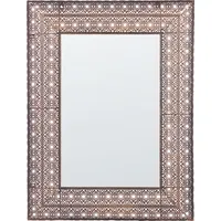 Beliani Wandspiegel Kupfer Rechteckig, 60x90x5 cm