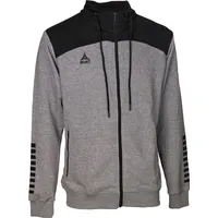 Select Oxford Kapuzen-Sweatjacke grau/schwarz XXL