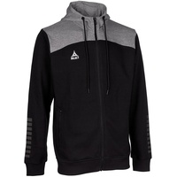 Select Oxford Kapuzen-Sweatjacke schwarz/grau M