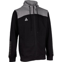 Select Oxford Kapuzen-Sweatjacke schwarz/grau S