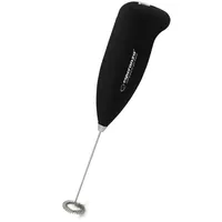 Esperanza EKF001K Manueller Milchaufschäumer Latte Schwarz, Milchaufschäumer, Schwarz