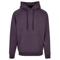 URBAN CLASSICS Blank Kapuzenpullover Purple Night XS