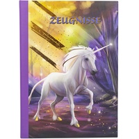 IDENA Zeugnismappe Einhorn 12 Hüllen DIN A4