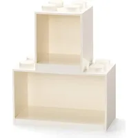 LEGO BRICK SHELF SET - WHITE