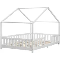[en.casa] Kinderbett Treviolo 120 x 200 cm Kiefer weiß