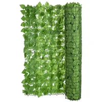 Spetebo Sichtschutzhecke 300 x 100 cm grün Kunststoff