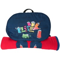 Kids Experts Walser Rucksack-Organizer, Graffiti Auto-Organizer, Rückenlehnenschutz, Rücksitzschoner, Autositz-Tasche