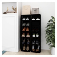 VidaXL Schuhschränke 2 Stk. Schwarz 27,5x27x102 cm