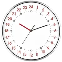 TFA Wanduhr 30,4 cm 60.3069.02 silber