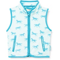 Playshoes Fleece Weste Unisex Kinder Outdoor-Oberteil, Pferde, 92