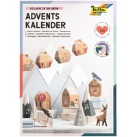 Folia 9388 Adventskalender Bastelset VILLAGE IN THE SNOW,