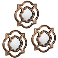 Relaxdays Spiegel 3er Set, Zierspiegel Vintage, HxB: 25,5 x