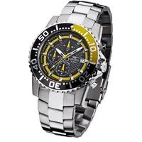 Firefox Zion FFS17-109 schwarz/gelb Herrenuhr Armbanduhr Chronograph massiv Edelstahl