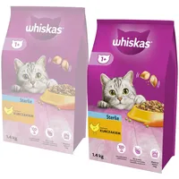 Whiskas Sterile 6x1.4 kg: Trockenfutter mit Huhn für Katzen