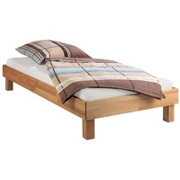 Home4You Bettgestell, Kernbuche massiv - 100 x 200 cm