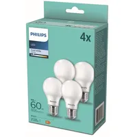 Philips LED Lampe E27 4er Set 60W 4000K