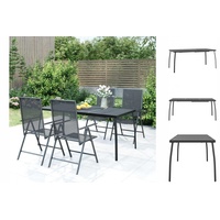 VidaXL Gartentisch Anthrazit 165x80x72 cm Stahlgitter